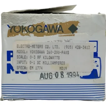 Medidor De Panel Analogico Yokogawa 260-200-faxs
