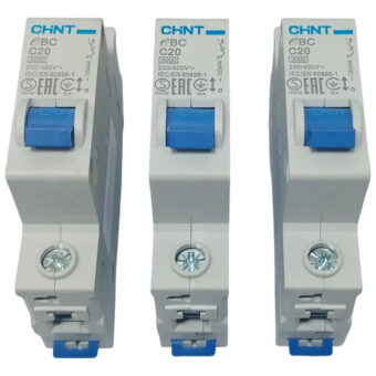 Chint Ebc C20 Interruptor De Circuito , Lote De 3 Pz