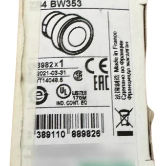 Zb4bw363 Botón Pulsador Amarillo