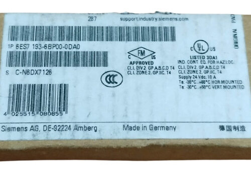 Siemens 6es7 193-6bp00-0da0 Simatic Et200sp