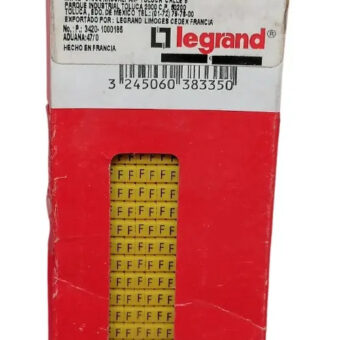 Marcador Para Cable Letra F 300 Piezas Legrand