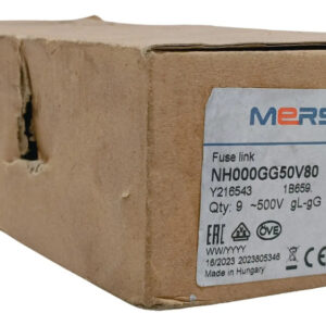 Nh000gg50v80 Mersen Fusible Nh 500v 80amp ( Por Pieza )