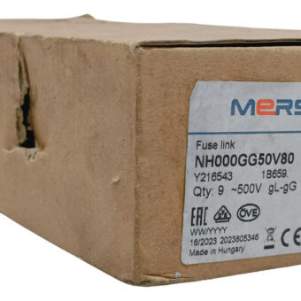Nh000gg50v80 Mersen Fusible Nh 500v 80amp ( Por Pieza )