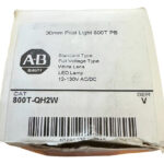 800t-qh2w Allen Bradley Pilot Light 12-130 Vac/dc Red Led__ Rojo