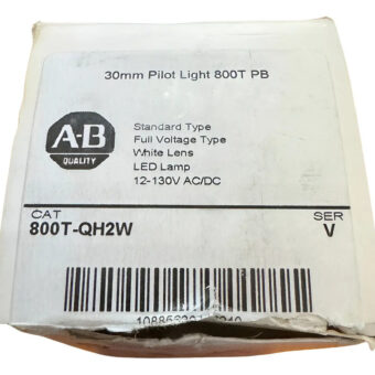 800t-qh2w Allen Bradley Pilot Light 12-130 Vac/dc Red Led__ Rojo