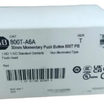Allen Bradley 800t-a6a Contacto Pulsador Red