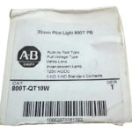 800t-qt10w Allen-bradley Illum Clear Pilot Light 120 Vac Rojo