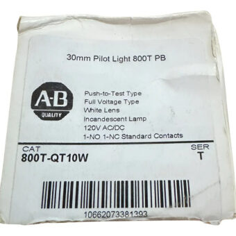 800t-qt10w Allen-bradley Illum Clear Pilot Light 120 Vac Rojo