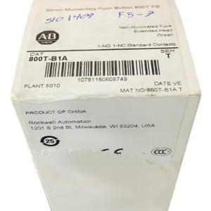 Allen Bradley 800t-b1a 30mm Momentary Push Button 800t Pb Verde