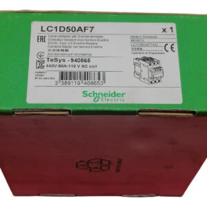 Lc1d50af7 Telemeq Contactor Magnetico 3p 50a 1na-1nc 110v