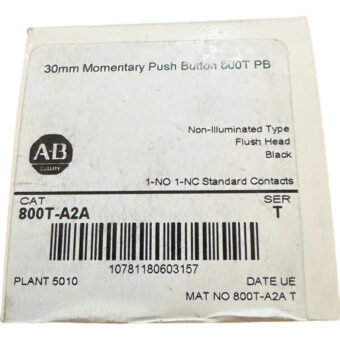 Pulsador Allen Bradley 800t-a2a_ Negro