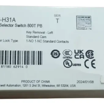 Allen Bradley 800t-h31a Selector Switch
