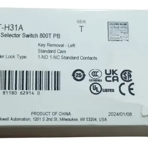Allen Bradley 800t-h31a Selector Switch