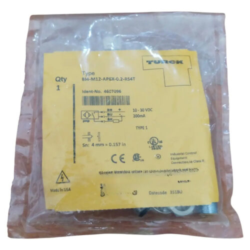 Turck Bi4-m12-ap6x-0.2-rs4t Sensor De Proximidad, 4mm
