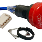 Omron A165e-s-03u Interruptor Para Paro De Emergencia Rojo/negro