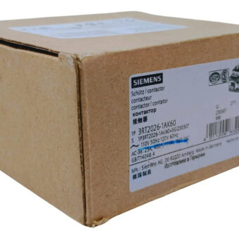 3rt2026-1ak60 Siemens Contactor 25amps B-120vac S0 C-1na+1nc