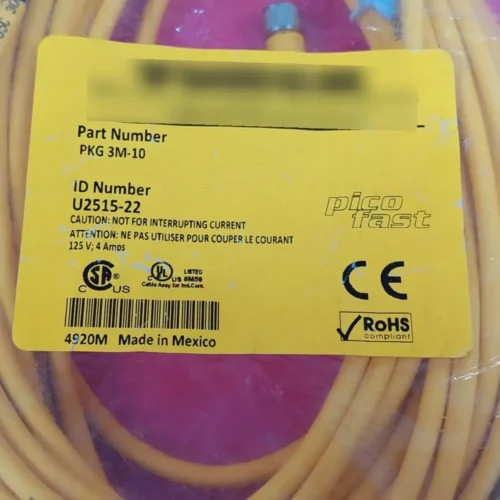 Turck Pkg 3m-10 Cable 3 Pines Hembra Picofast