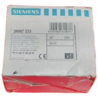 Siemens 3nw7 333 Portafusible Cilíndrico 3 Polos 20 A Un Ac