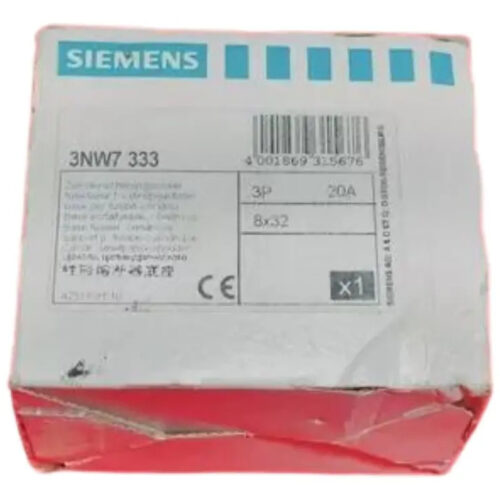 Siemens 3nw7 333 Portafusible Cilíndrico 3 Polos 20 A Un Ac
