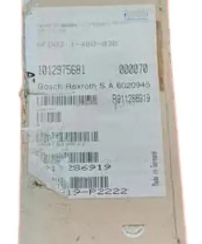 Rexroth Bosch Nfd03.1-480-030 Es Parte De La Serie De Filtro