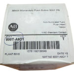 Allen Bradley 800t-a9d1 Pulsador Amarillo Al Ras Amarillo Amarillo