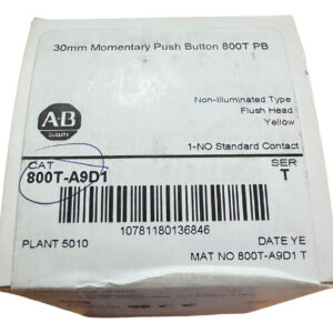 Allen Bradley 800t-a9d1 Pulsador Amarillo Al Ras Amarillo Amarillo
