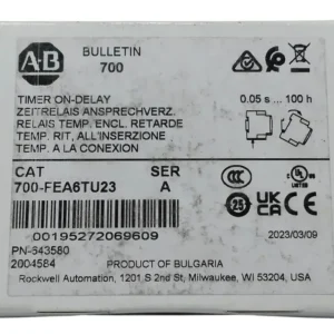 Allen Bradley 700-fea6tu23 Rele De Sincronizacion