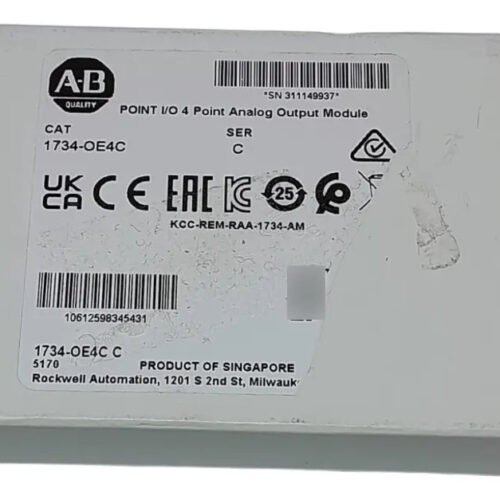 1734-oe4c Allen-bradley Analog Output Module 4pts Curr 24vdc