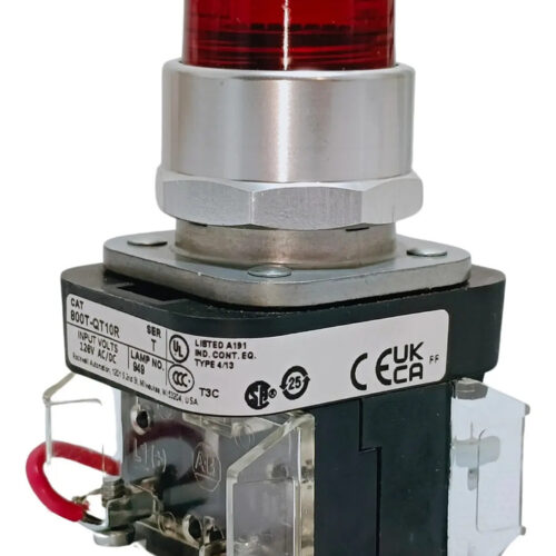 Allen Bradley 800t-qt10r Pilot Light Unit 120 Vac/dc Rojo