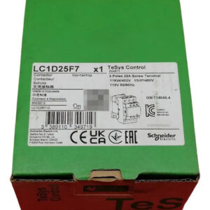 Schneider Lc1d25f7 975 Contactor 15hp 400v Bobina 110v Tesys