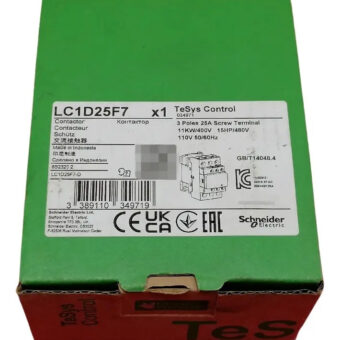 Schneider Lc1d25f7 975 Contactor 15hp 400v Bobina 110v Tesys