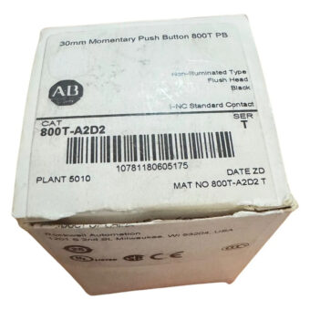 Nuevo Allen Bradley 800t-a2d2 Ser T Pulsador Tipo 4,13 Inter Black
