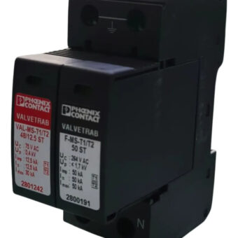 Phoenix Contact Val-ms-t1/t2 48/12.5/1+1v-fm Negro