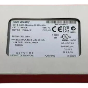Allen Bradley 1734-ia4 Módulo De Entrada