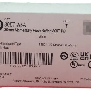 800t-a5a Allen-bradley Boton Pulsador Blanco 1no-1nc_