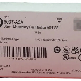 800t-a5a Allen-bradley Boton Pulsador Blanco 1no-1nc_