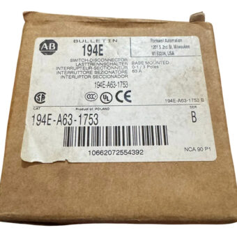 194e-a63-1753 Allen-bradley Rot. Switch Open Base Din Rail