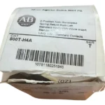 Allen Bradley 800t-h4a Selector Switch 30.5 Mm 2 Position Negro