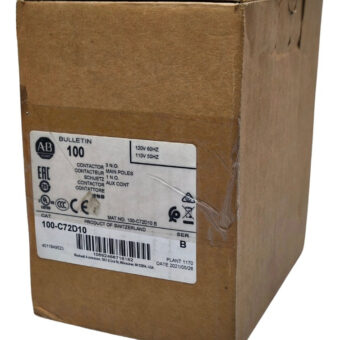 100-c72d10 Allen-bradley Contactor 3p 72a 120vac