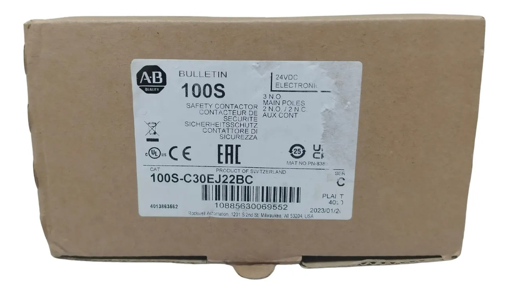 Allen Bradley 100s-c30ej22bc Safety Contactor