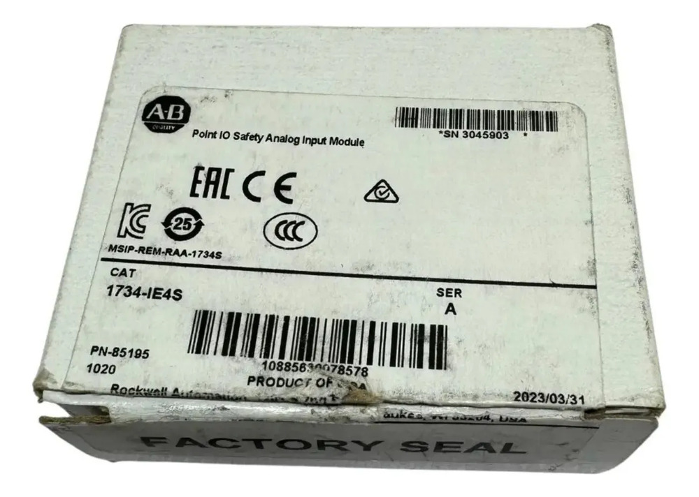 Allen-bradley 1734-ie4s Point Guard I/o Safety Module