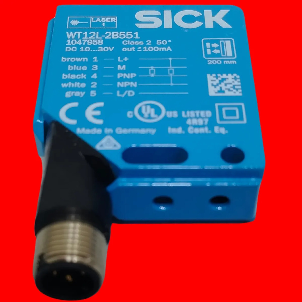 Sick Wt12l-2b551 Sensor Fotoeléctrico Láser De La Serie W12 - Imagen 6