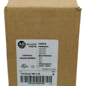 Transformador Allen Bradley 1497a-a3-m6-3-n Negro