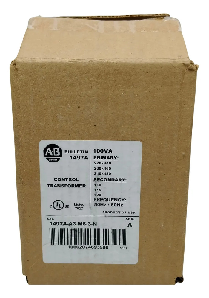 Transformador Allen Bradley 1497a-a3-m6-3-n Negro
