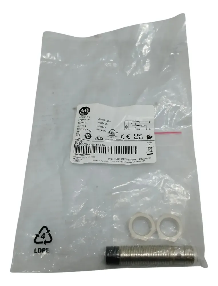 Allen Bradley 872c-dh4np12-d4 Tubular Photoelectric Sensor