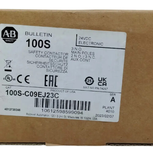 Allen Bradley 100s-c09ej23c Safety Contactor