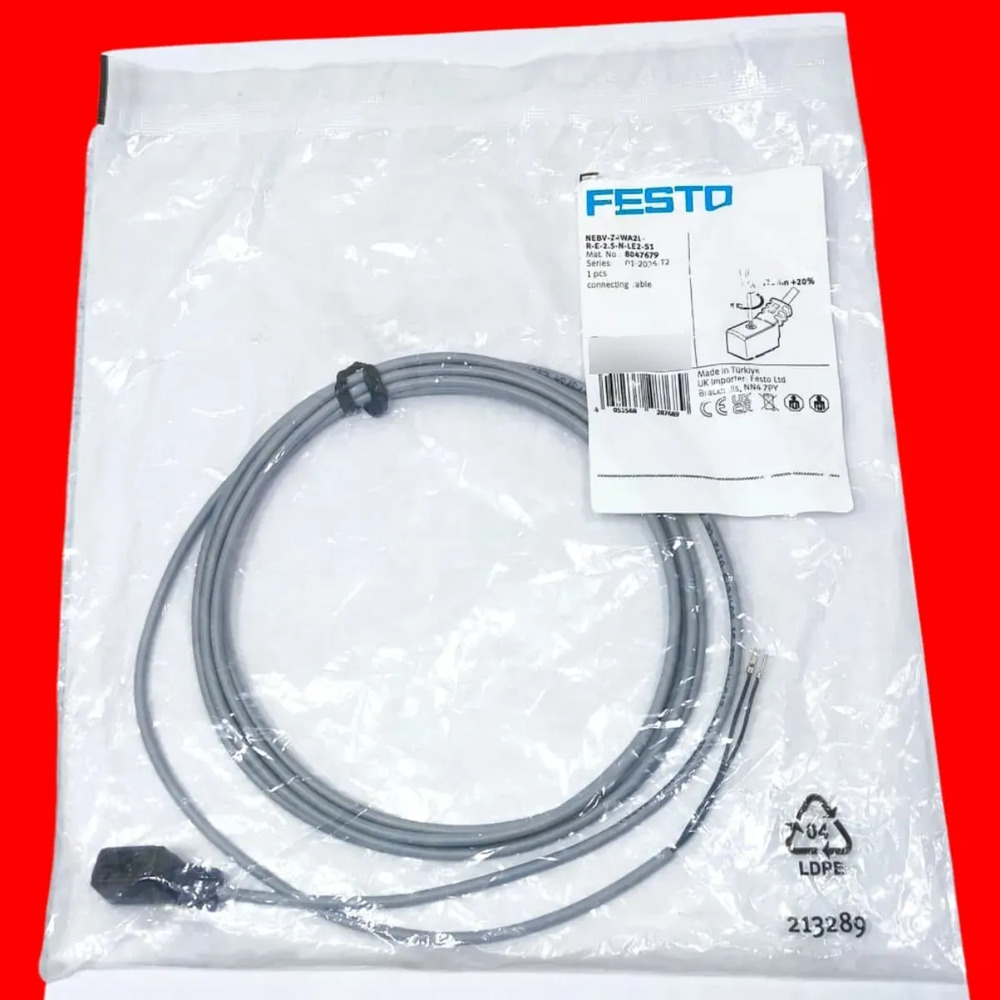 Cable Festo Nebv-z4wa2l-r-e-2.5-n-le2-s1 8047679 - Imagen 2