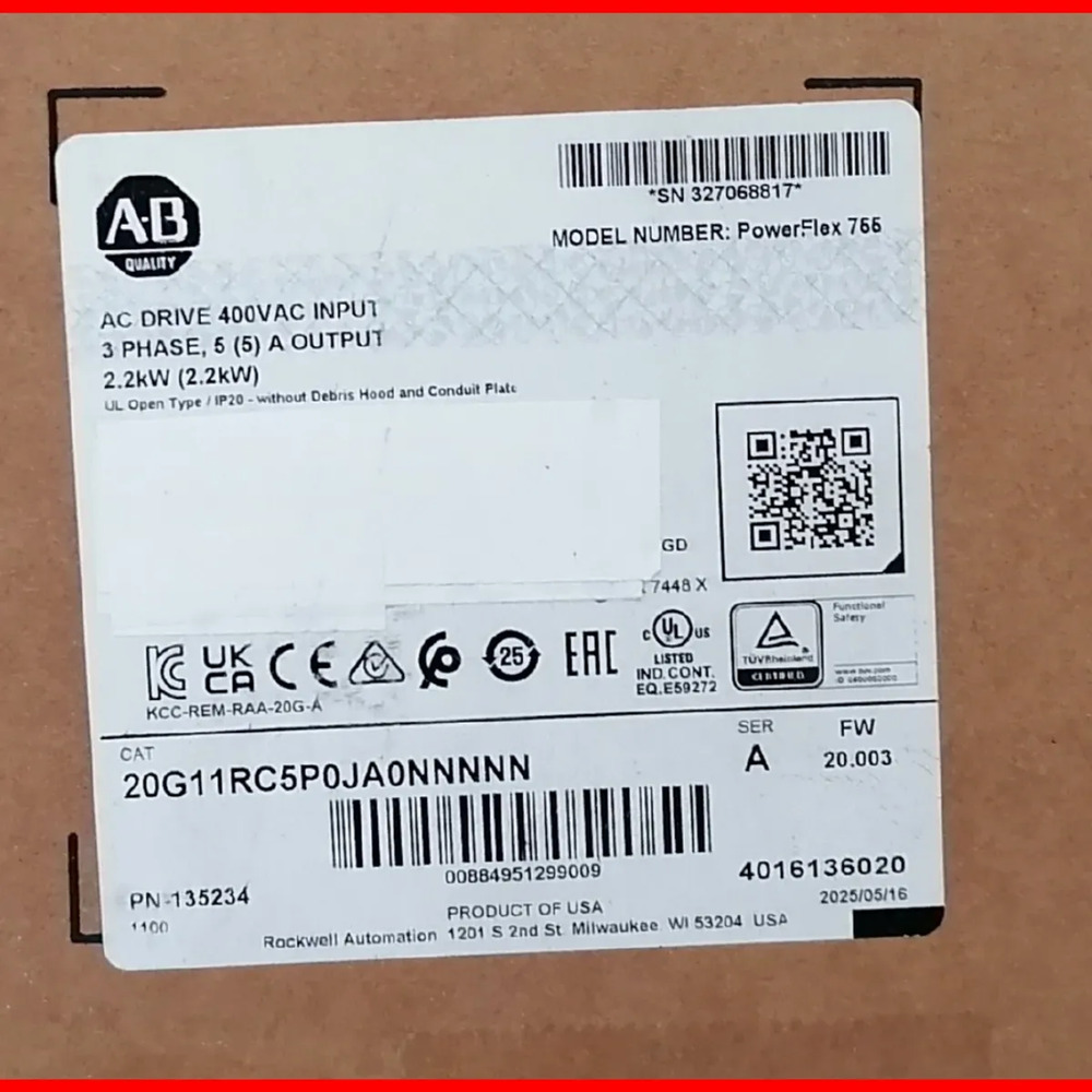 Allen Bradley 20g11rc5p0ja0nnnnn Power Flex Drive - Imagen 3