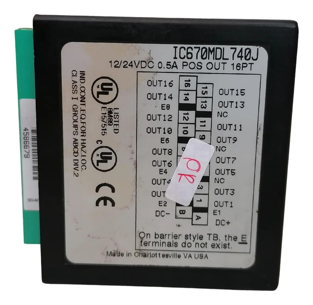 Fanuc Ic670mdl740j Pos Output 16pt