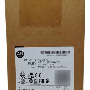 Allen Bradley 25b-b011n104 / Powerflex 525 Ac Drive 3hp
